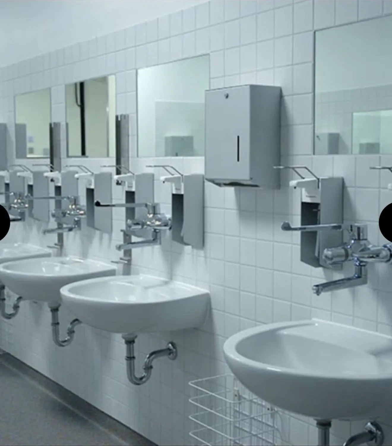 Gereinigter Sanitärbereich